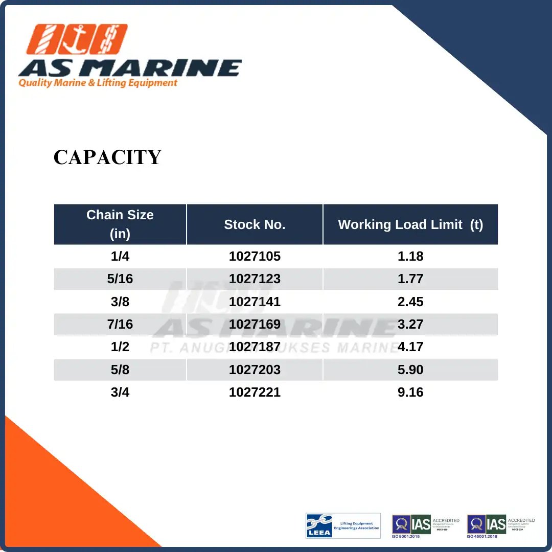 Capacity H330 Crosby USA